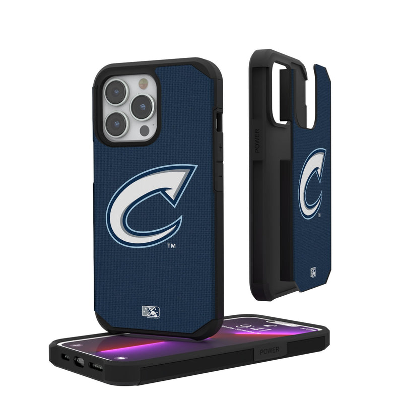Columbus Clippers Solid iPhone Rugged Case