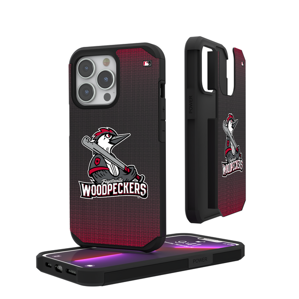 Fayetteville Woodpeckers Linen iPhone Rugged Phone Case