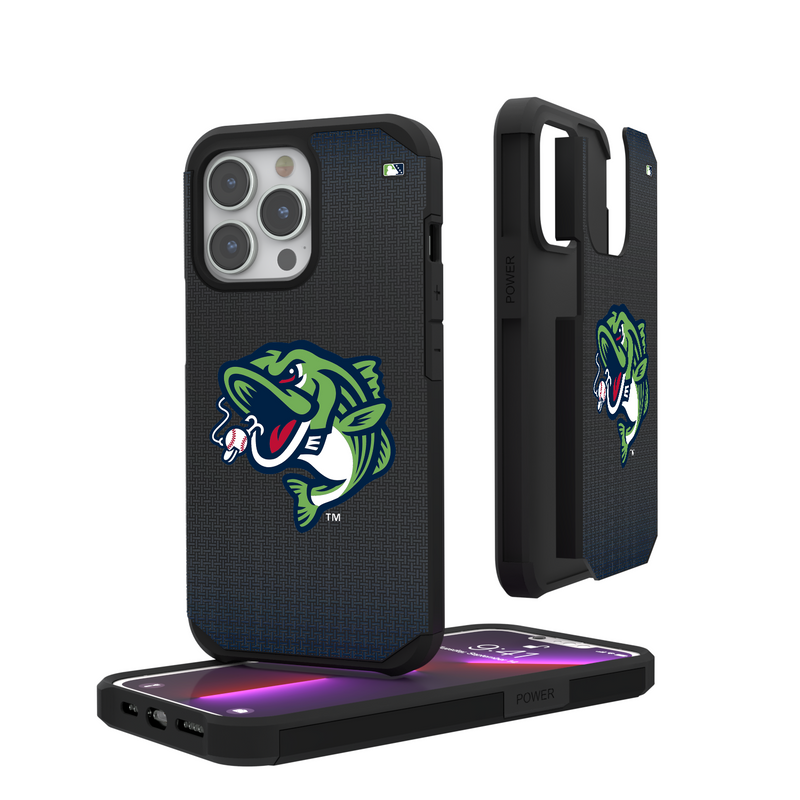 Gwinnett Stripers Linen iPhone Rugged Phone Case