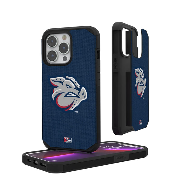 Lehigh Valley IronPigs Solid iPhone Rugged Case