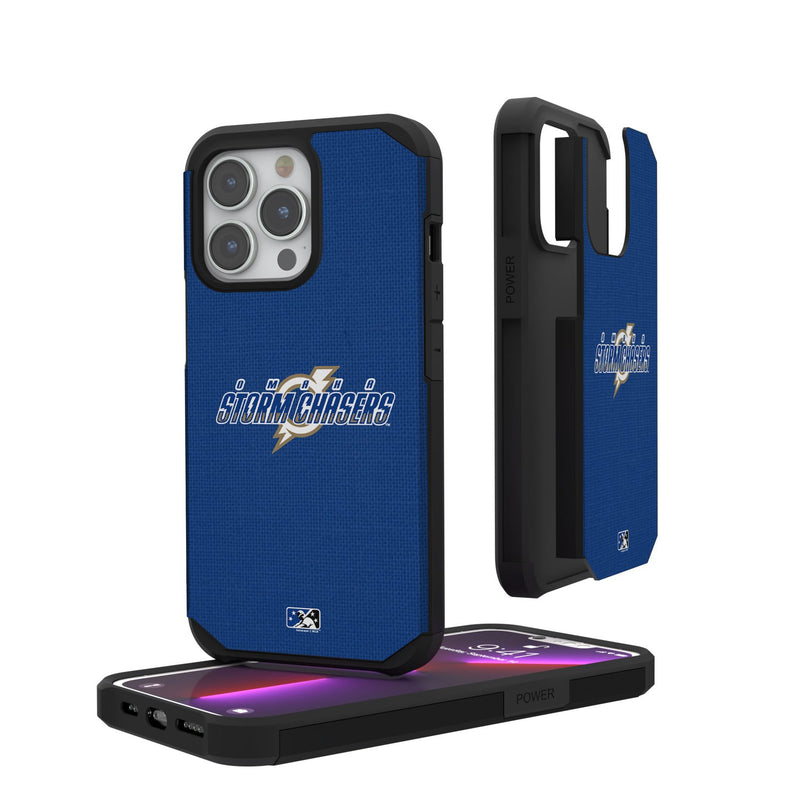Omaha Storm Chasers Solid iPhone Rugged Case