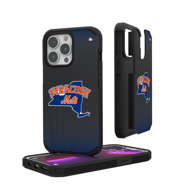 Syracuse Mets Linen iPhone Rugged Phone Case