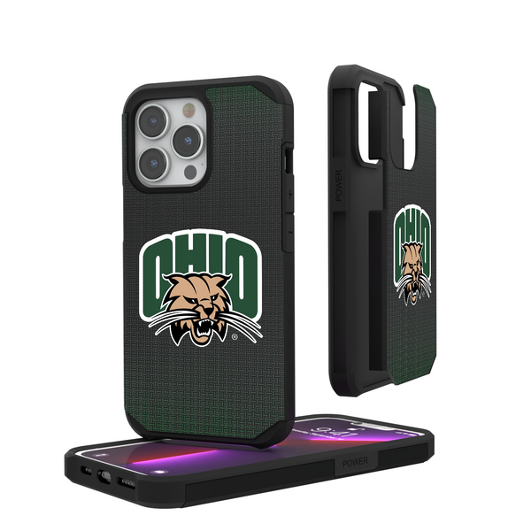Ohio University Bobcats Linen iPhone Rugged Phone Case
