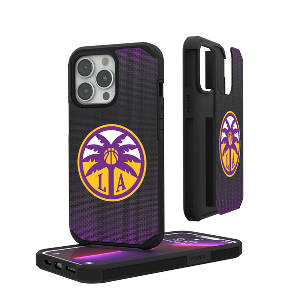 Los Angeles Sparks Linen iPhone Rugged Phone Case