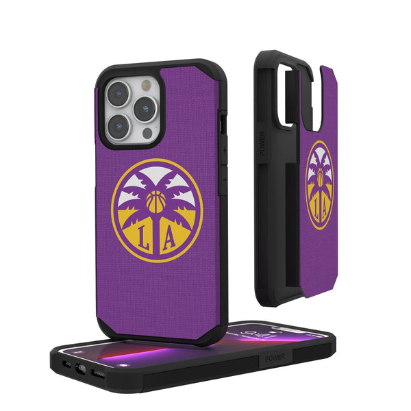 Los Angeles Sparks Solid iPhone Rugged Case