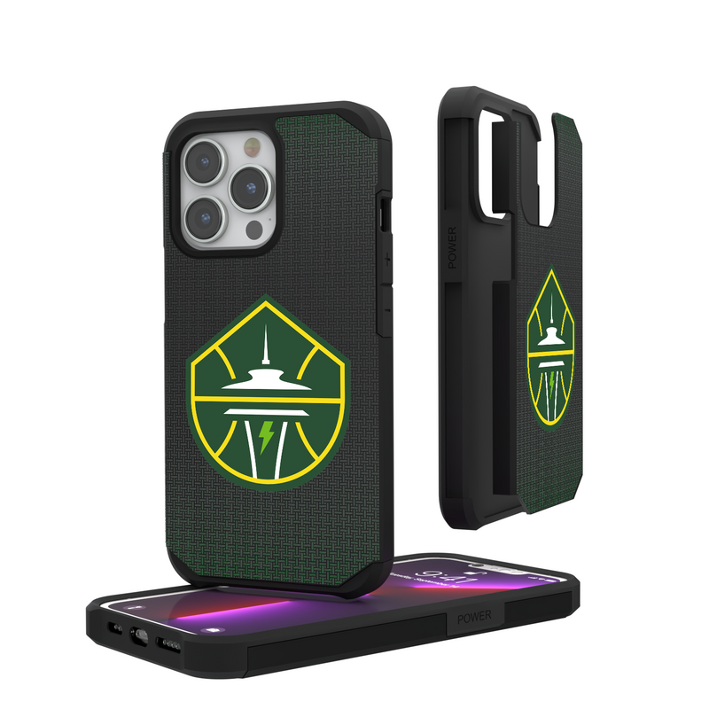 Seattle Storm Linen iPhone Rugged Phone Case