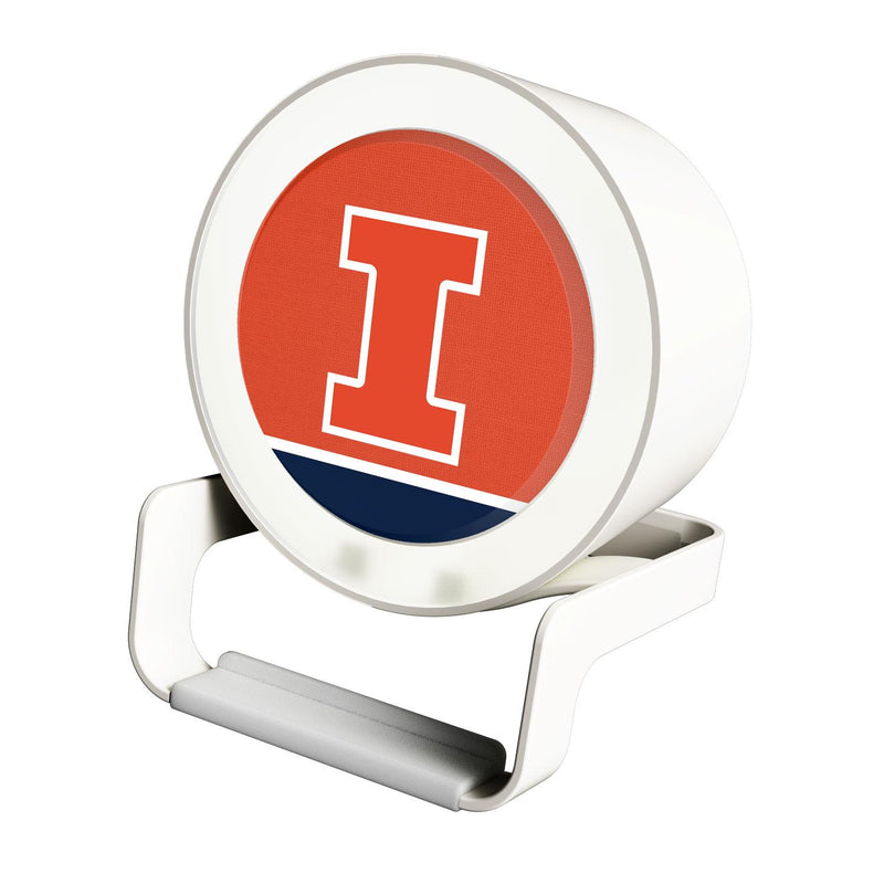 Illinois Fighting Illini Endzone Solid Night Light Charger and Bluetooth Speaker