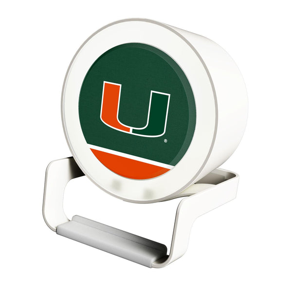 Miami Hurricanes Endzone Solid Night Light Charger and Bluetooth Speaker