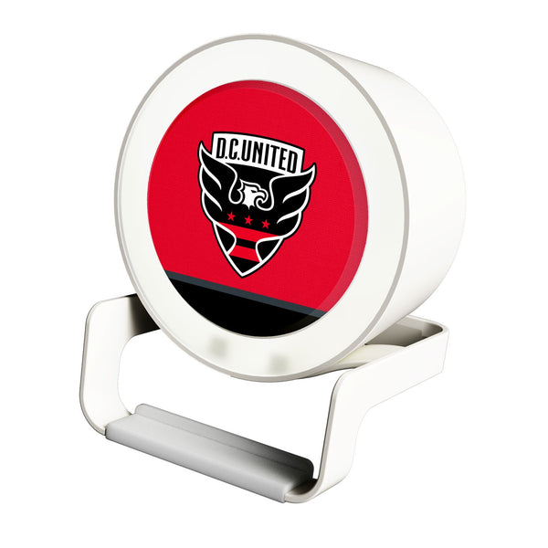 DC United  Solid Wordmark Night Light Charger and Bluetooth Speaker
