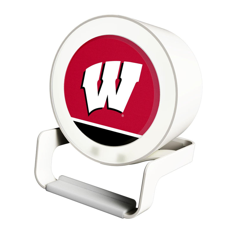 Wisconsin Badgers Endzone Solid Night Light Charger and Bluetooth Speaker