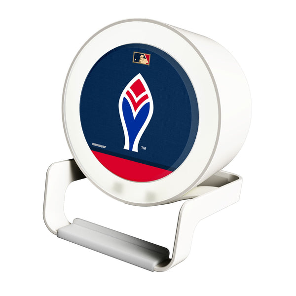 Atlanta Braves 1972-1975 - Cooperstown Collection Solid Wordmark Night Light Charger and Bluetooth Speaker