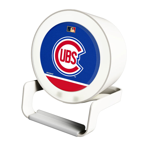 Chicago Cubs 1948-1956 - Cooperstown Collection Solid Wordmark Night Light Charger and Bluetooth Speaker