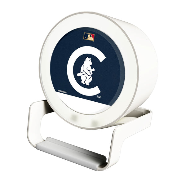 Chicago Cubs Home 1911-1912 - Cooperstown Collection Solid Wordmark Night Light Charger and Bluetooth Speaker