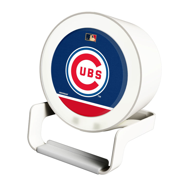 Chicago Cubs 1958-1978 - Cooperstown Collection Solid Wordmark Night Light Charger and Bluetooth Speaker