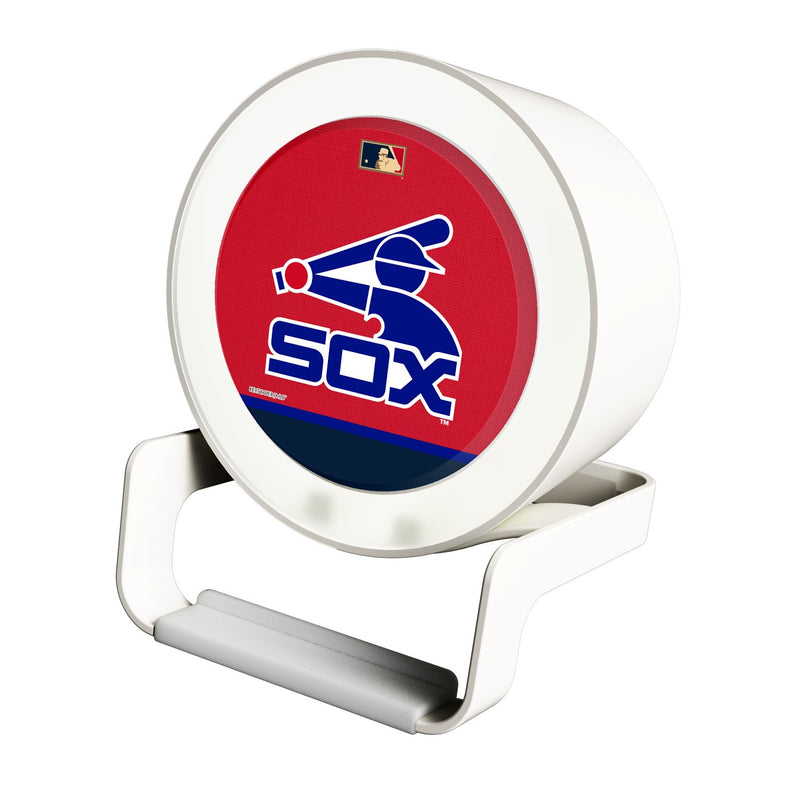 Chicago White Sox 1976-1981 - Cooperstown Collection Solid Wordmark Night Light Charger and Bluetooth Speaker
