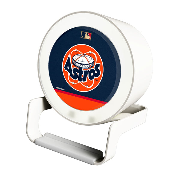 Houston Astros 1977-1998 - Cooperstown Collection Solid Wordmark Night Light Charger and Bluetooth Speaker