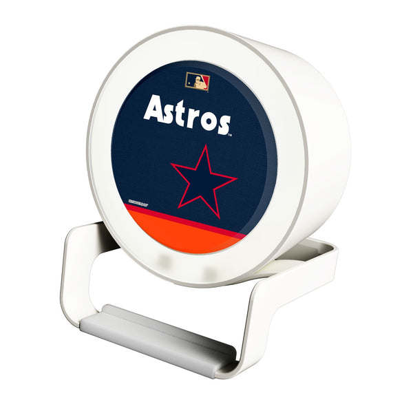 Houston Astros 1975-1981 - Cooperstown Collection Solid Wordmark Night Light Charger and Bluetooth Speaker