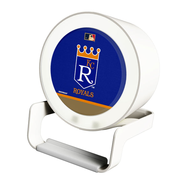 Kansas City Royals 1969-1978 - Cooperstown Collection Solid Wordmark Night Light Charger and Bluetooth Speaker