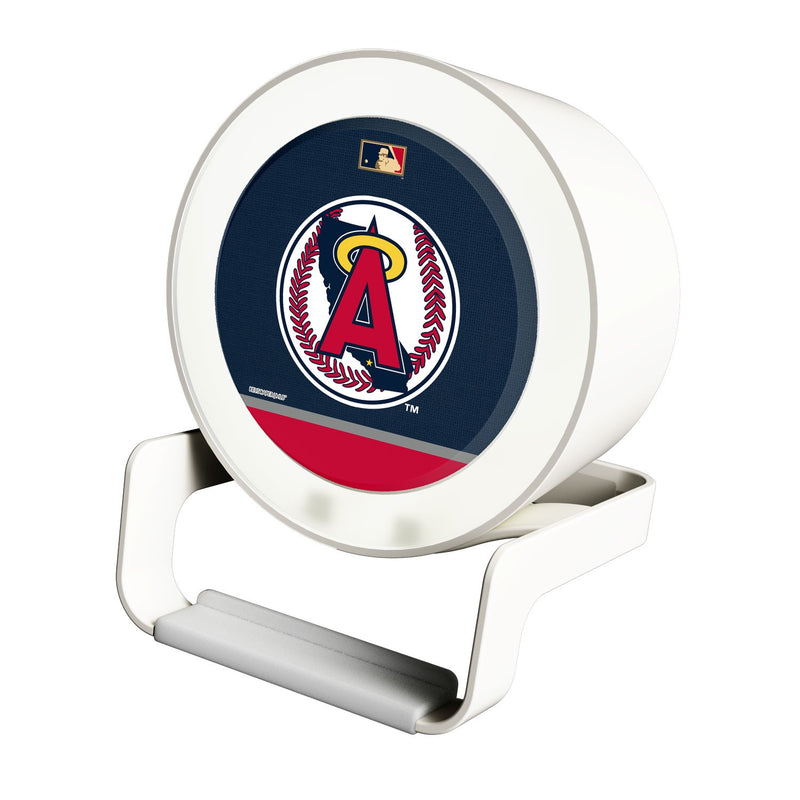 LA Angels 1986-1992 - Cooperstown Collection Solid Wordmark Night Light Charger and Bluetooth Speaker