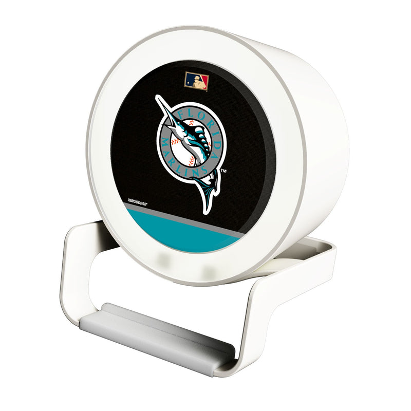 Miami Marlins 1993-2011 - Cooperstown Collection Solid Wordmark Night Light Charger and Bluetooth Speaker