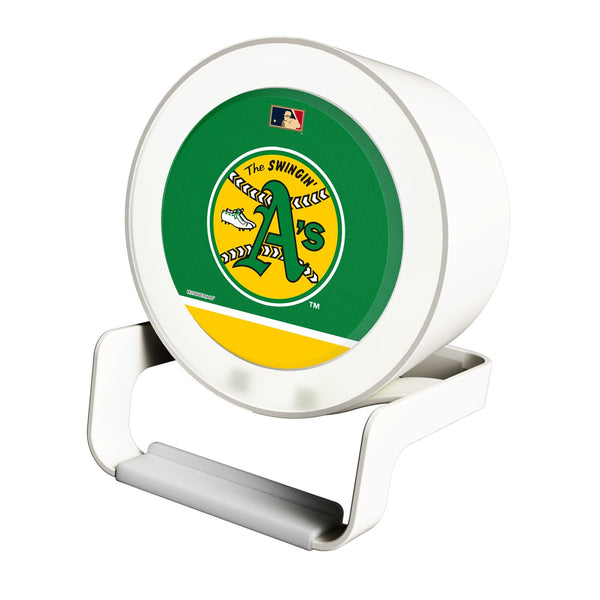 Oakland As 1971-1981 - Cooperstown Collection Solid Wordmark Night Light Charger and Bluetooth Speaker