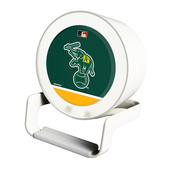 Oakland As  Home 1988 - Cooperstown Collection Solid Wordmark Night Light Charger and Bluetooth Speaker