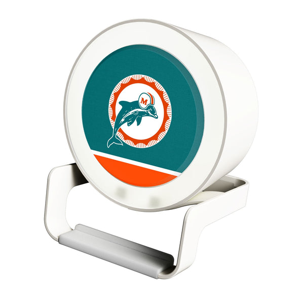 Miami Dolphins 1966-1973 Historic Collection Solid Wordmark Night Light Charger and Bluetooth Speaker