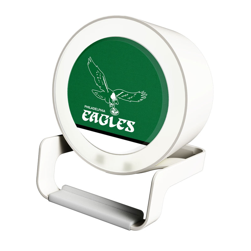 Philadelphia Eagles 1973-1995 Historic Collection Solid Wordmark Night Light Charger and Bluetooth Speaker