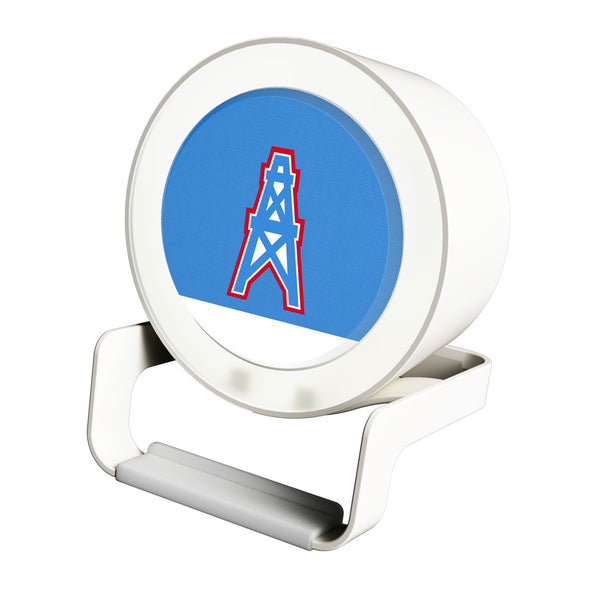 Houston Oilers Solid Wordmark Night Light Charger and Bluetooth Speaker