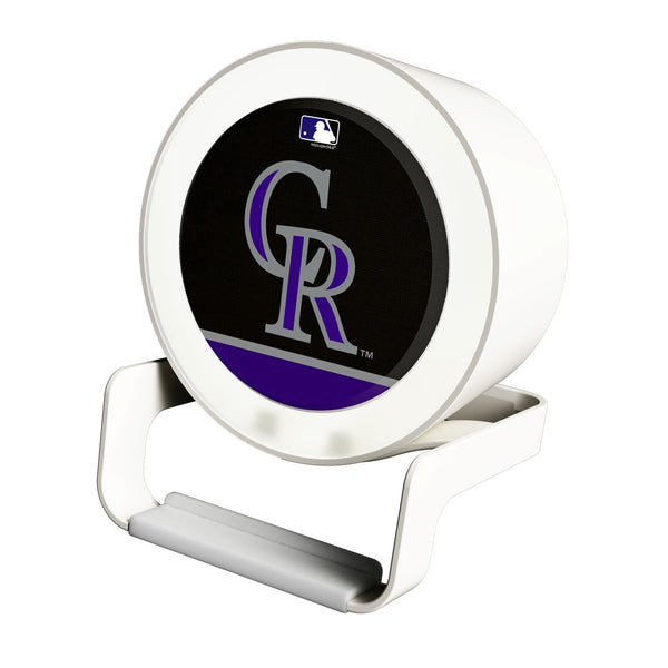 Colorado Rockies Solid Wordmark Night Light Charger and Bluetooth Speaker