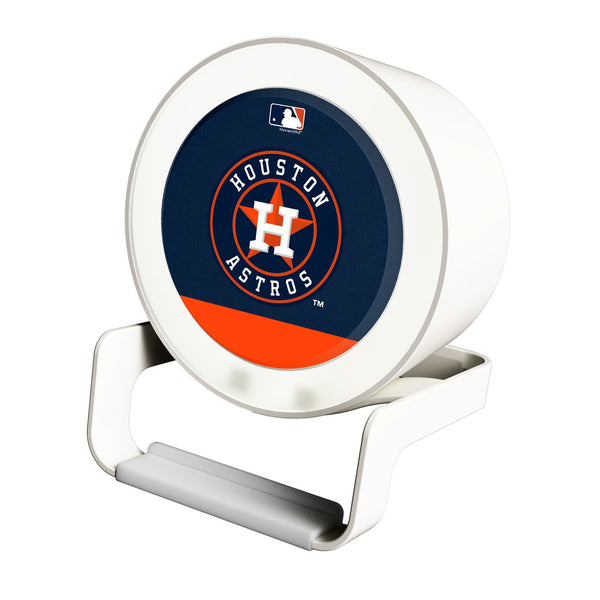 Houston Astros Solid Wordmark Night Light Charger and Bluetooth Speaker