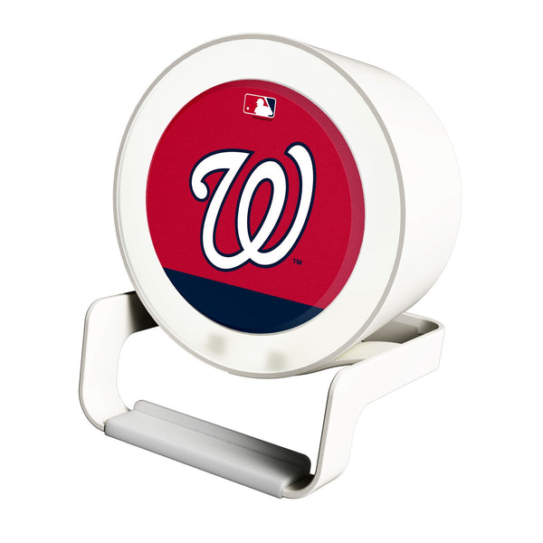 Washington Nationals Solid Wordmark Night Light Charger and Bluetooth Speaker