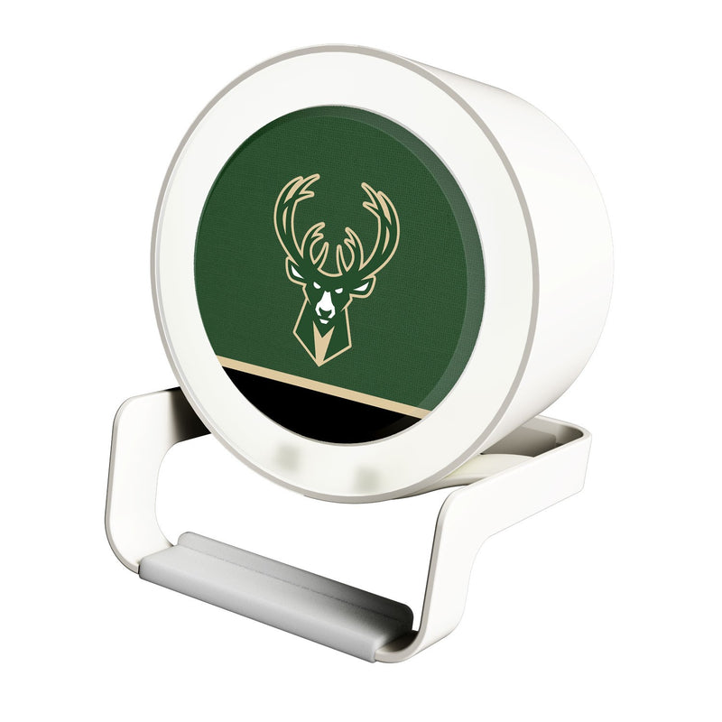 Milwaukee Bucks Solid Wordmark Night Light Charger and Bluetooth Speaker