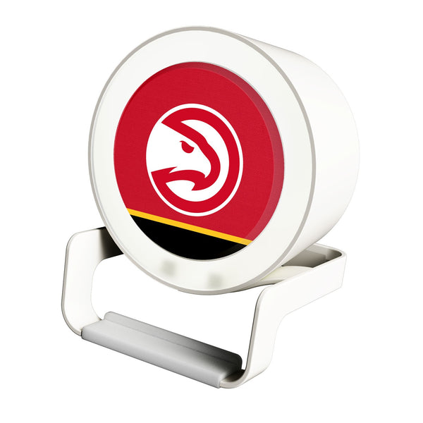 Atlanta Hawks Solid Wordmark Night Light Charger and Bluetooth Speaker