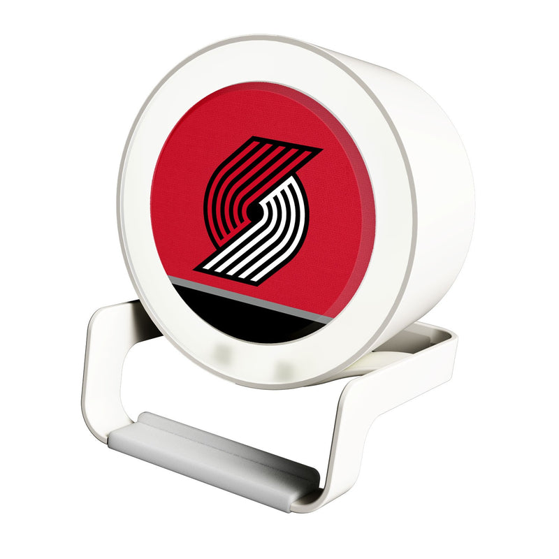 Portland Trail Blazers Solid Wordmark Night Light Charger and Bluetooth Speaker