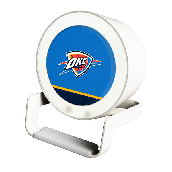 Oklahoma City Thunder Solid Wordmark Night Light Charger and Bluetooth Speaker