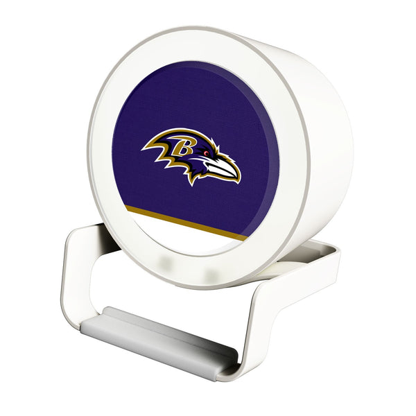 Baltimore Ravens Solid Wordmark Night Light Charger and Bluetooth Speaker