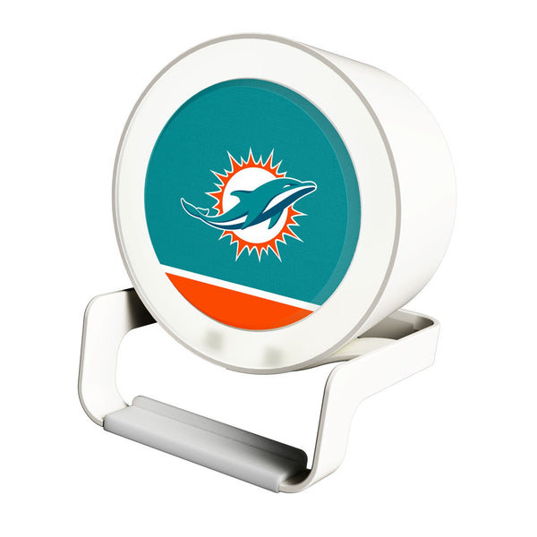 Miami Dolphins Solid Wordmark Night Light Charger and Bluetooth Speaker