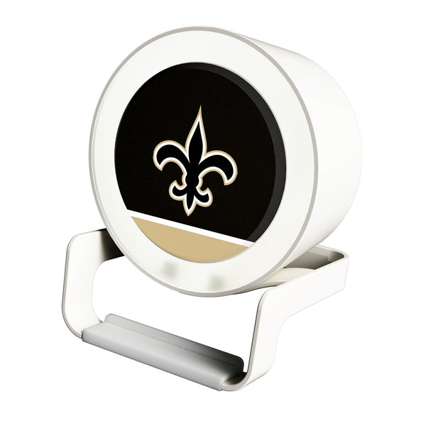 New Orleans Saints Solid Wordmark Night Light Charger and Bluetooth Speaker