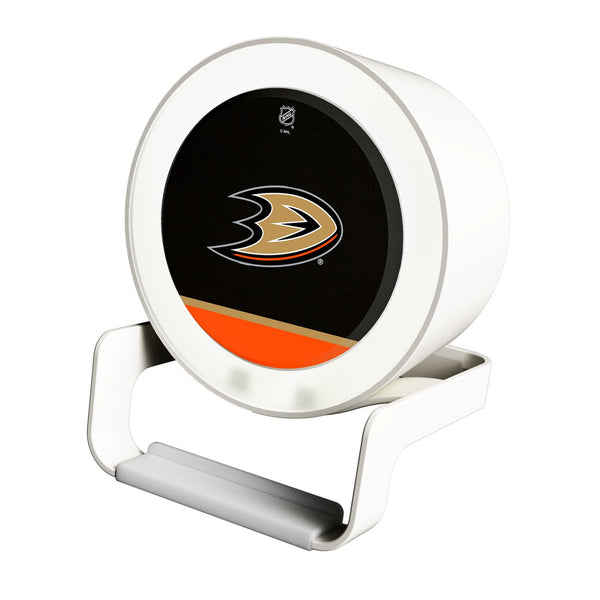 Anaheim Ducks Solid Wordmark Night Light Charger and Bluetooth Speaker