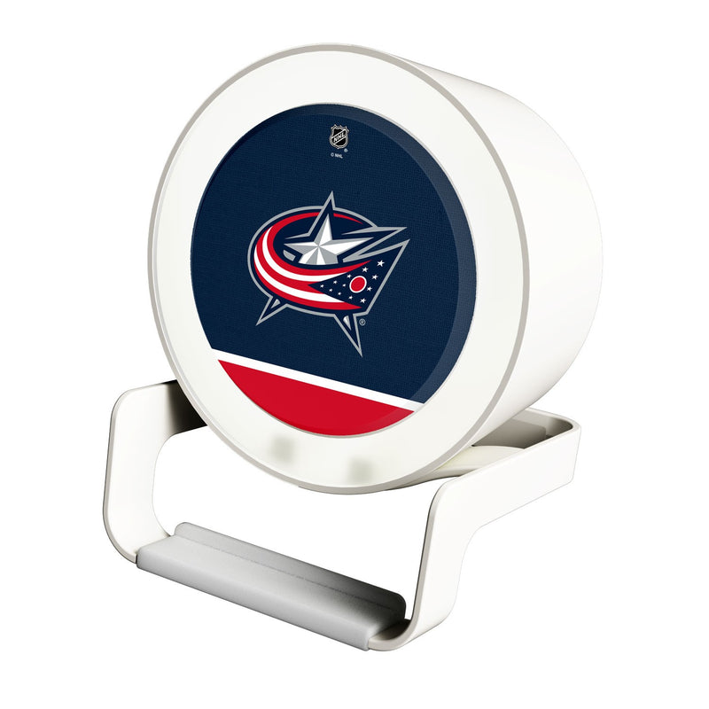 Columbus Blue Jackets Solid Wordmark Night Light Charger and Bluetooth Speaker