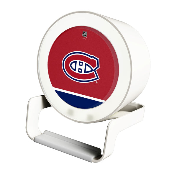 Montreal Canadiens Solid Wordmark Night Light Charger and Bluetooth Speaker