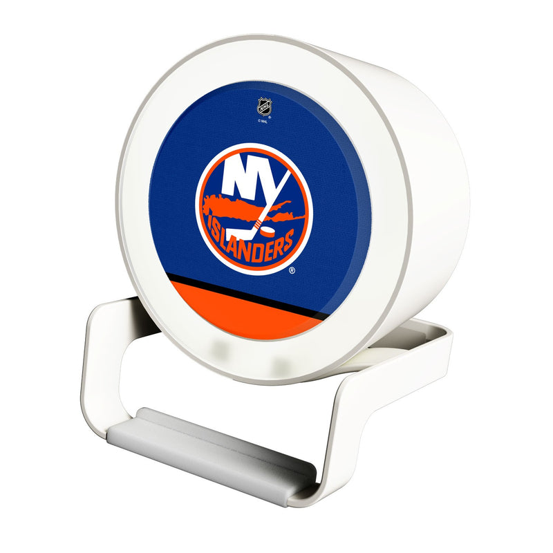 New York Islanders Solid Wordmark Night Light Charger and Bluetooth Speaker