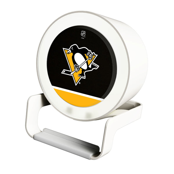 Pittsburgh Penguins Solid Wordmark Night Light Charger and Bluetooth Speaker