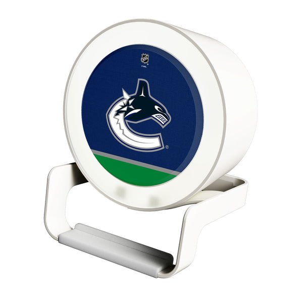 Vancouver Canucks Solid Wordmark Night Light Charger and Bluetooth Speaker