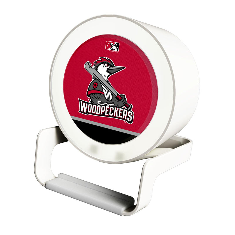 Fayetteville Woodpeckers Solid Wordmark Night Light Charger and Bluetooth Speaker