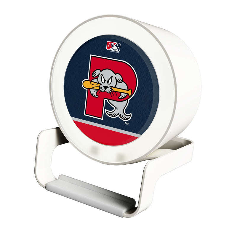 Portland Sea Dogs Solid Wordmark Night Light Charger and Bluetooth Speaker