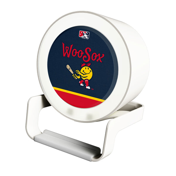 Worcester Red Sox Solid Wordmark Night Light Charger and Bluetooth Speaker