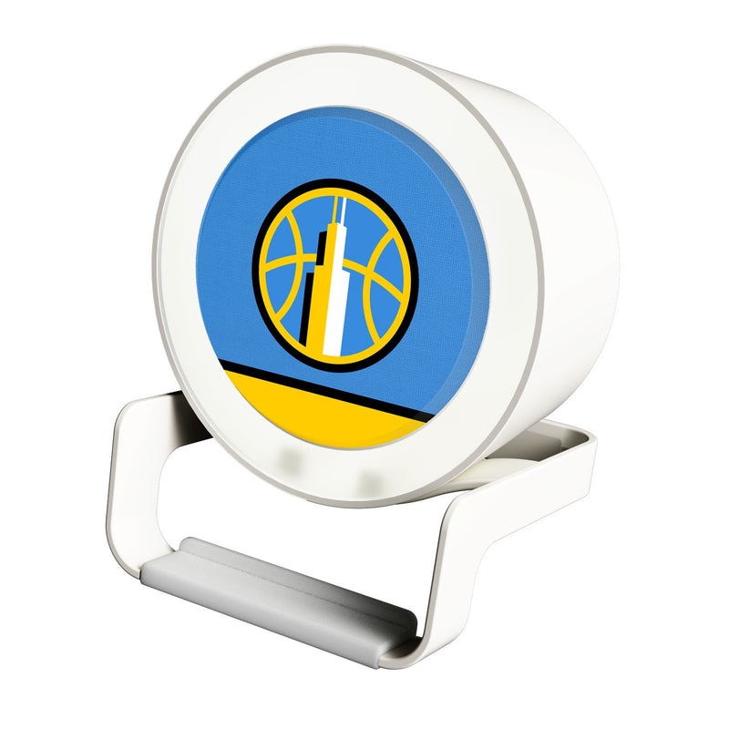 Chicago Sky Solid Wordmark Night Light Charger and Bluetooth Speaker
