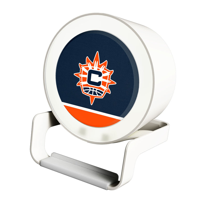 Connecticut Sun Solid Wordmark Night Light Charger and Bluetooth Speaker